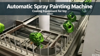 Automatic Toy Spray Painting Line Efficiency