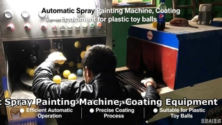 Plastic Toy Ball Spray Machine Automatic Coating
