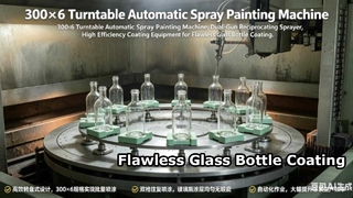 Automatic Spray Machine Glass Bottle UV Paint Glaze