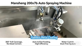 200x7B Automatic Spray Painting Equipment, Automated Spraying Machine for Metal Flow Dividers, Indus