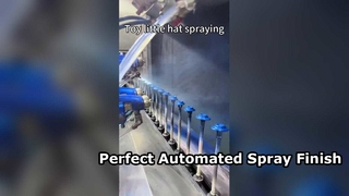 Automated Toy Hat Spray Painting Process