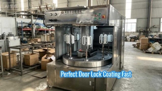 Automatic Door Lock Spray Painting Machine Efficiency