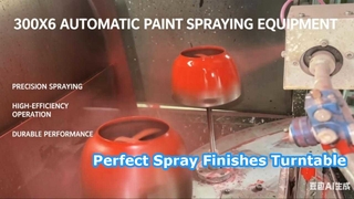 Turntable Spray Painter for lamp shade